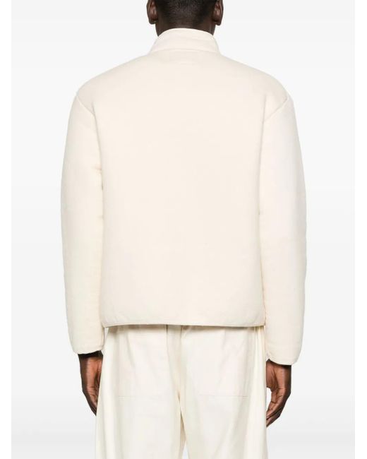 Jil Sander Natural Reversible Shearling Cotton Jacket for men