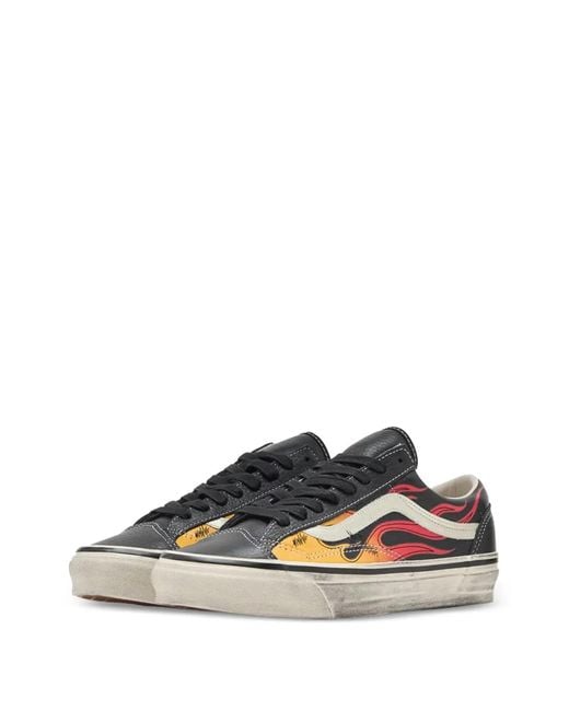 Vans White Premium Old Skool 36 Lace-Up Leather Sneakers