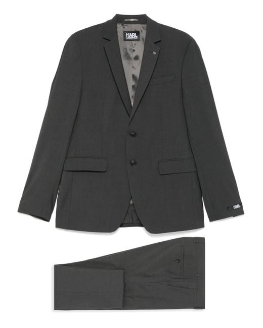 Karl Lagerfeld Gray Single-Breasted Suit for men