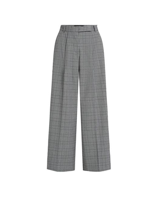 Karl Lagerfeld Gray Pantalon Ample À Motif Pied-De-Poule