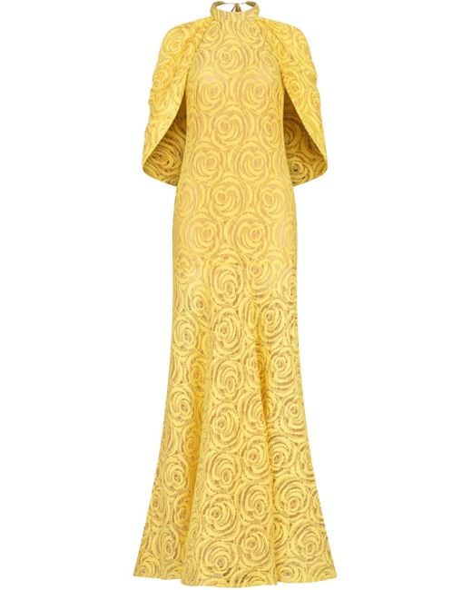 Silvia Tcherassi Yellow Salvina Abendkleid