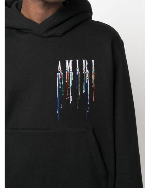 AMIRI Amiri Hoodie With Embroidered Paint Drop Logo - Stylemyle