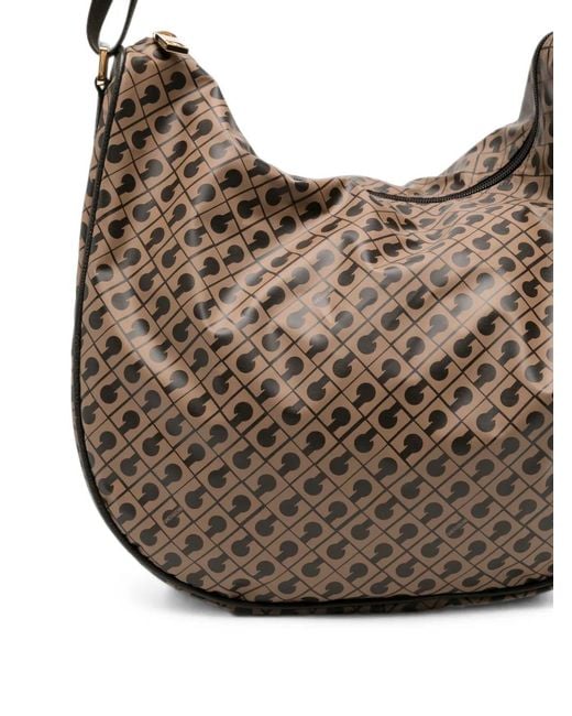 Gherardini Natural Logo-Print Shoulder Bag