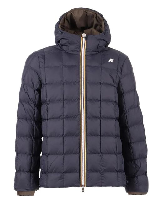 K-Way Blue Quilted Jacket for men