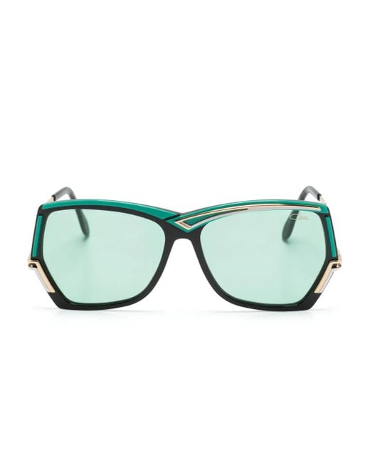 Cazal Green Mod 178/3 Geometric-Frame Sunglasses