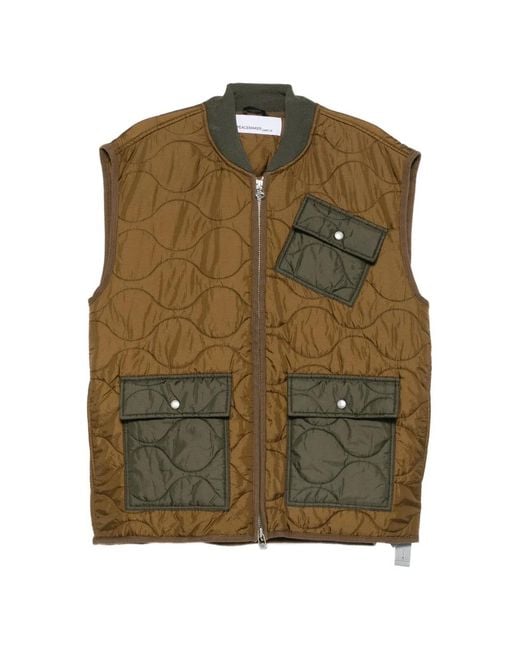 Peacemaker Oamc Green Quilted Gilet for men