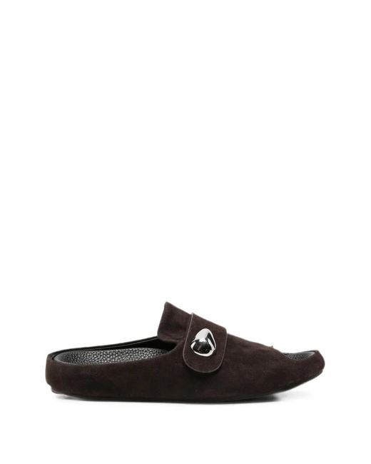 SERGIO MORETTI FIRENZE Black Embellished Open-Toe Sandals