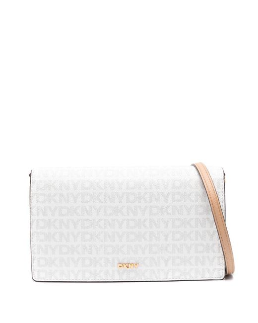 DKNY Farah Clutch Bag in White Lyst UK