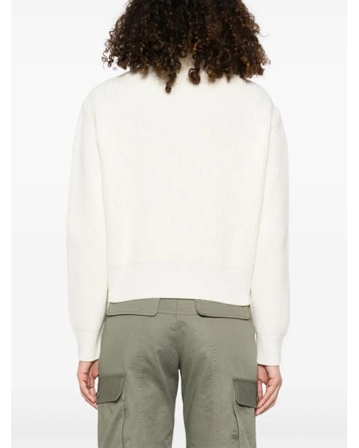 Moncler Jack Met Gebreide Vlakken in het White