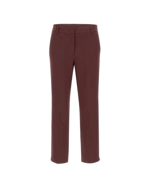 Marella Purple Side-Slit Trousers