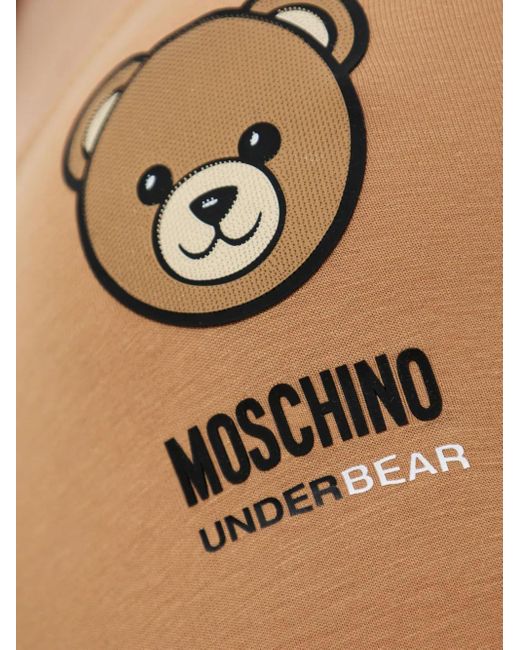 Moschino Natural Teddy Bear-Print Body