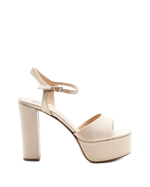 Roberto Festa White Addis Platform Sandals