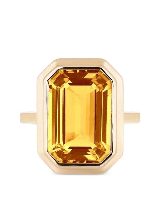 Goshwara Metallic Manhattan Citrine Ring