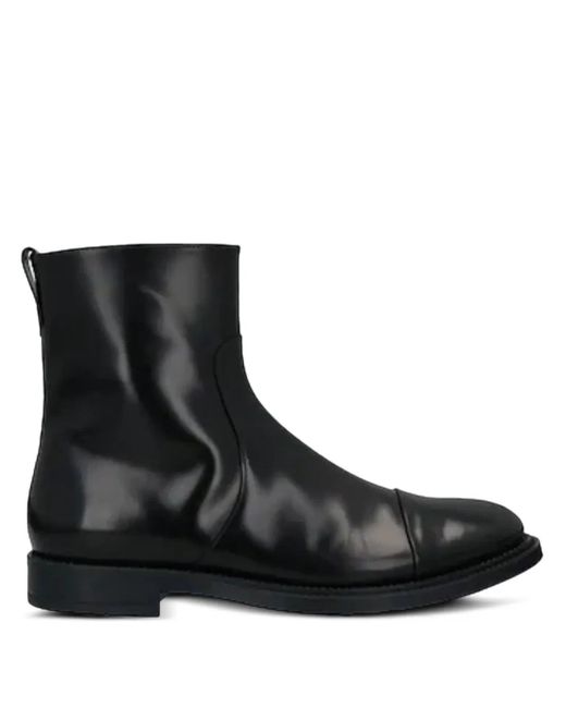 Tod's Black Leather Boots for men