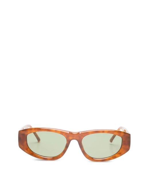 The Attico Multicolor Maya D-Frame Sunglasses With Tortoiseshell Acetate Frame And Logo