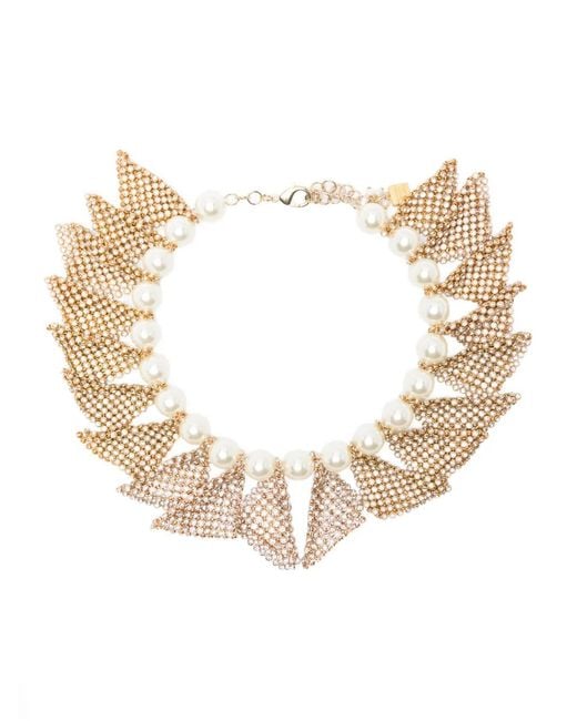 Rosantica Natural Frizz Embellished Necklace