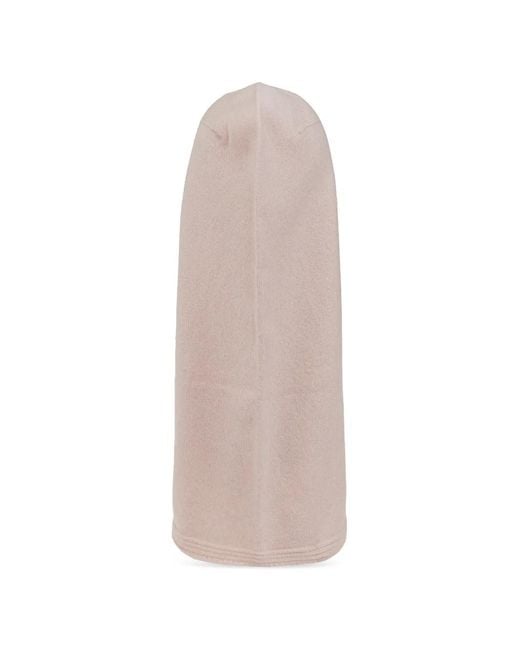 Chloé Pink Logo-Embroidered Wool Snood