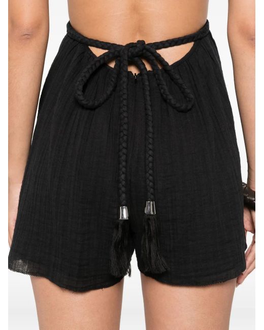 Isabel Marant Playsuit Met Halternek En Uitgesneden Details in het Black