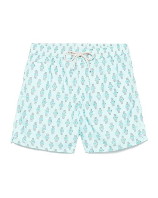 Mc2 Saint Barth Blue Lighting Swim Shorts for men