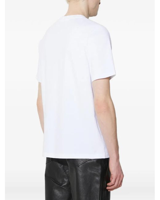 WOOD WOOD White Logo-Print T-Shirt for men