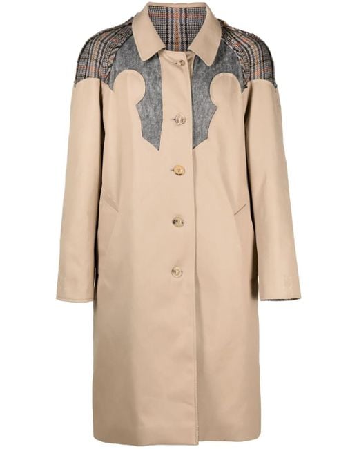 Maison Margiela Natural Wool Reversible Trench Coat for men
