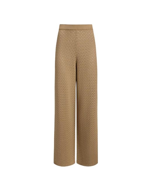 12 STOREEZ Natural Elasticated-Waist Knitted Trousers