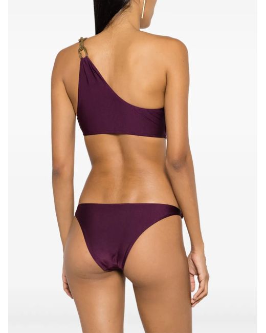 Lenny Niemeyer チェーンリンク ワンショルダー ビキニトップ Purple