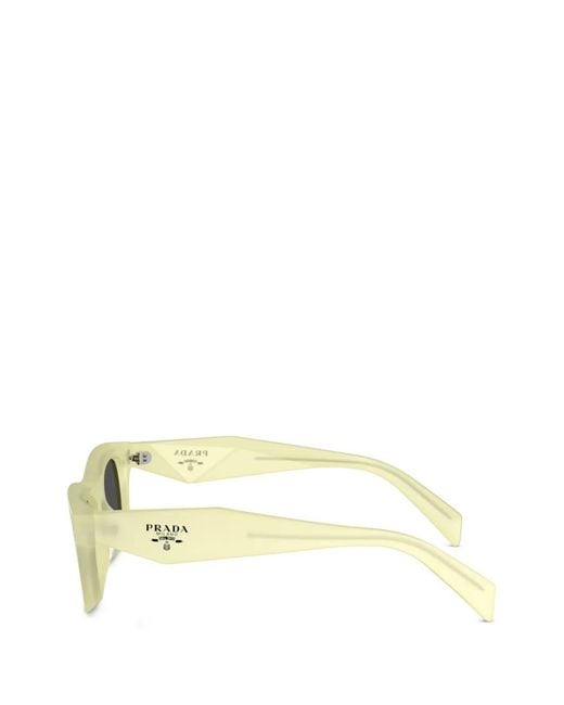 Prada Green Rectangle-Frame Sunglasses