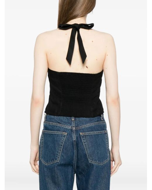 Reformation Malika Top in het Black