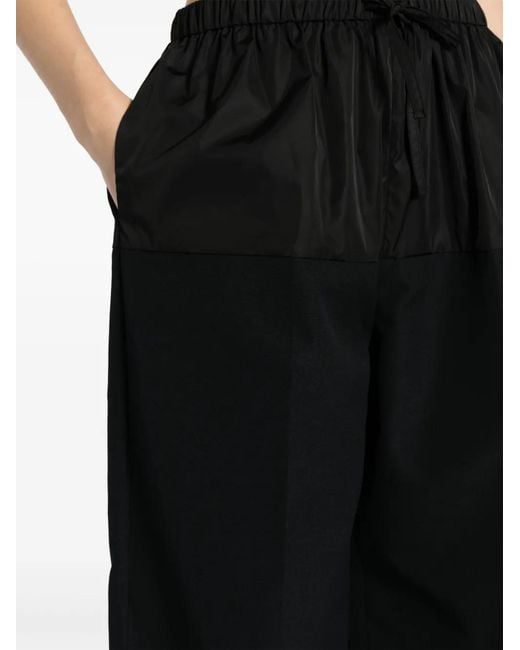 Alexander Wang Black Drawstring Nylon Trousers
