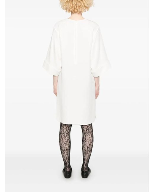 Valentino Garavani シルク ミニドレス ホワイト | Lyst