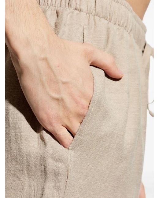 メンズ Hanro ドローストリング デッキショーツ Natural