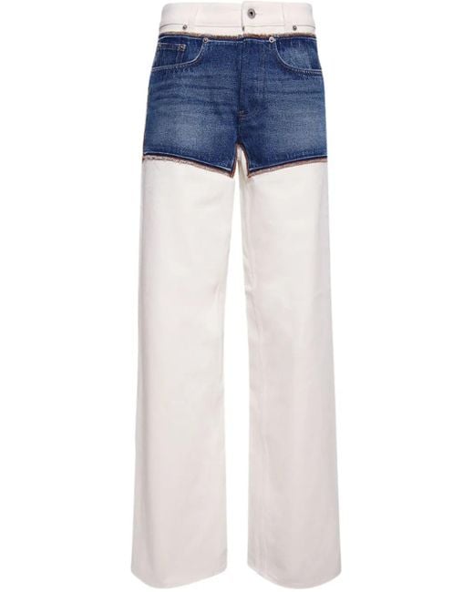 Jean Paul Gaultier Blue Petit Grand Panelled Jeans