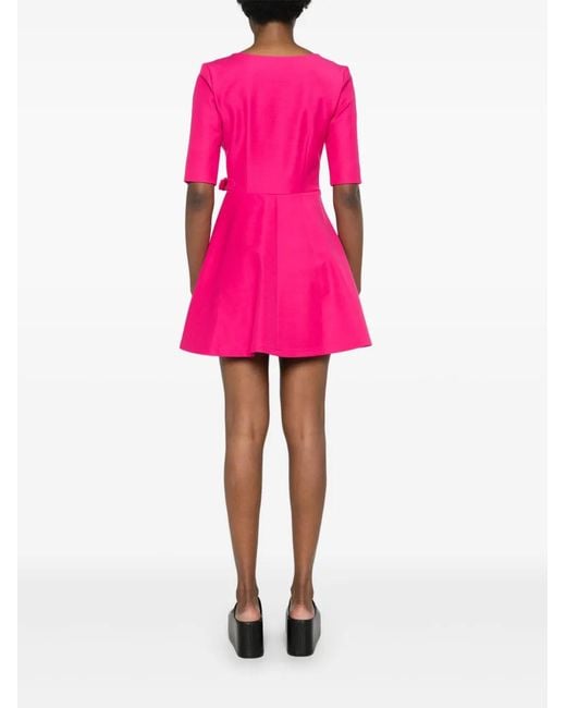 Versace Jeans Couture Pink Baroque-Buckle Mini Dress