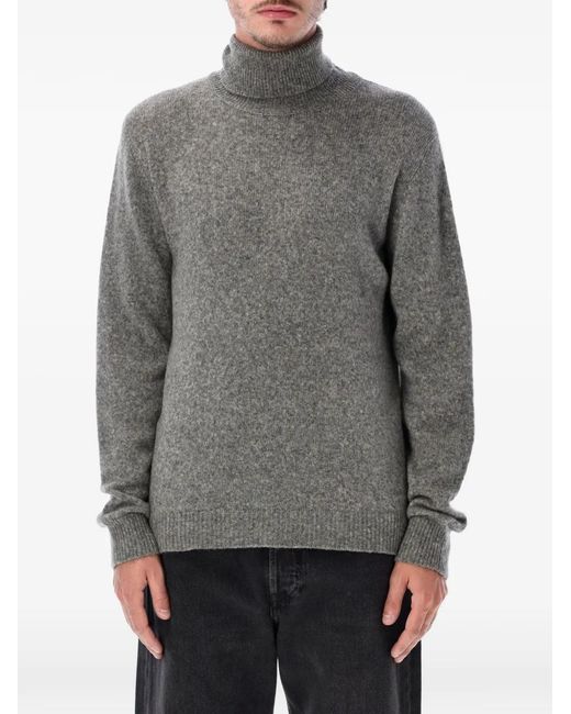 Pull À Col Roulé Roberto Collina pour homme en coloris Gray