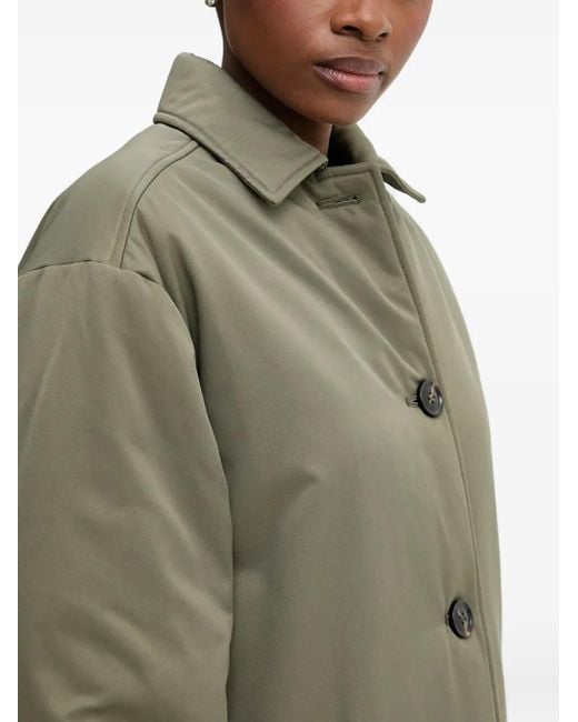 Benetton Green Button-Fastening Coat