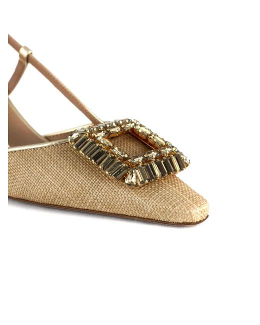 Festamilano Metallic Jewelled Strap Sandals