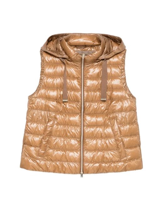 Herno Natural Polyamide Cotton Down Vest