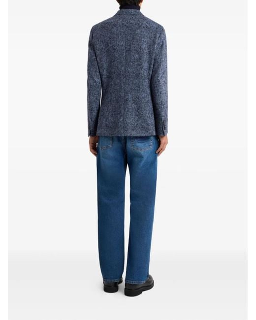Etro Blue Wool Blazer for men