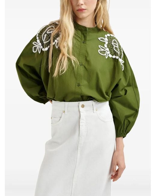 Essentiel Antwerp Hementine シャツ Green
