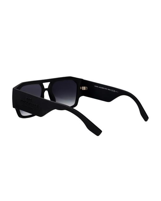 Marc Jacobs Blue Rectangle-Frame Sunglasses