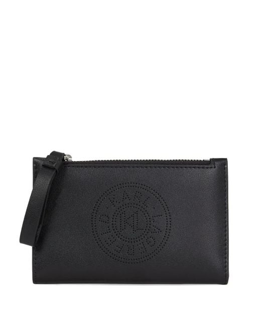 Karl Lagerfeld Black K/Circle Wallet