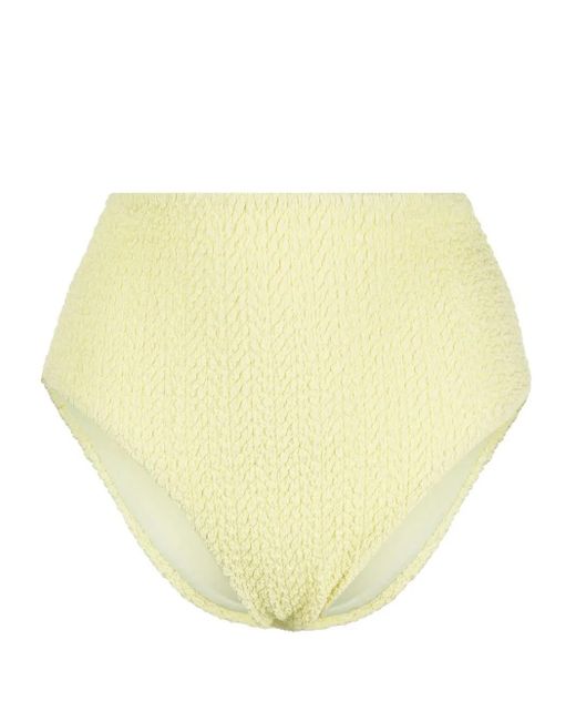 Bas De Bikini Texturé À Taille Haute Nanushka en coloris Yellow