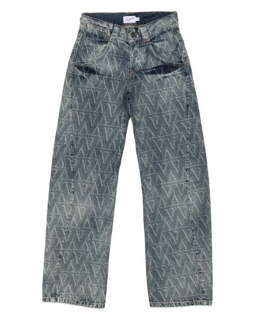Jeans Con Stampa di VAQUERA in Blue