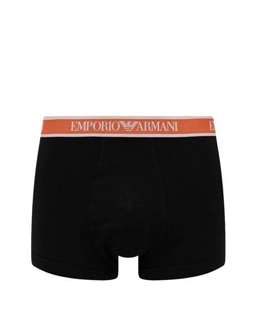 ARMANI EXCHANGE Black Logo-Waistband Boxers (Set Of Three) for men