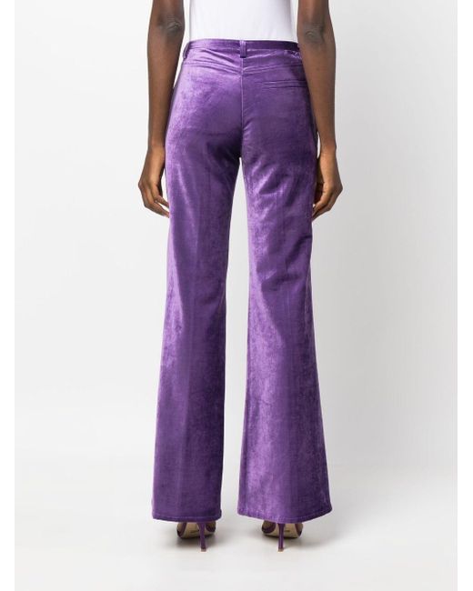 Forte Forte Purple Velvet Flared Trousers