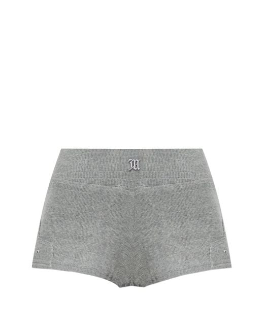 M I S B H V Gray Logo Shorts
