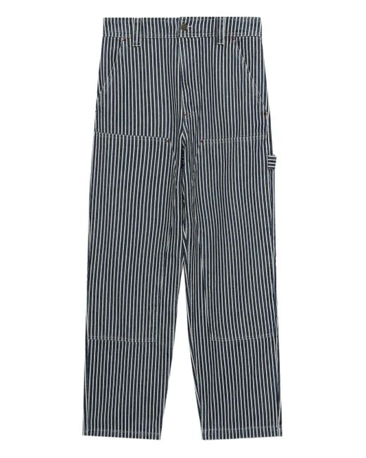 A.P.C. Gray Striped Trousers