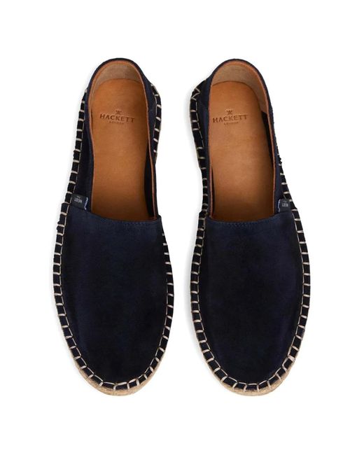 Hackett Blue Baywatch Suede Espadrilles for men