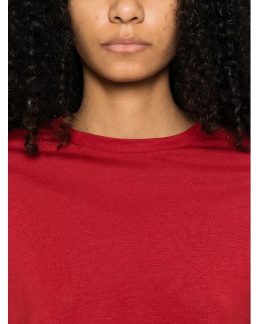 Totême Red Crew-Neck Long-Sleeved T-Shirt